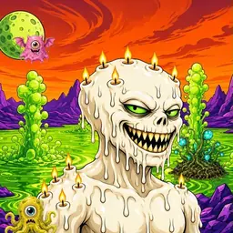 Oozlings #4743, Candle Wax · Acid Lake