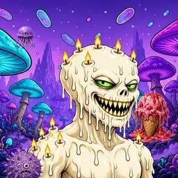 Oozlings #475, Candle Wax · Fungus Forest