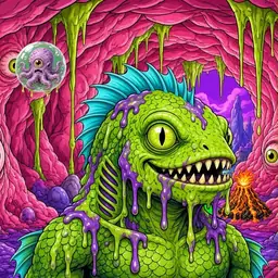 Oozlings #4761, Swamp Fish · Flesh Cave