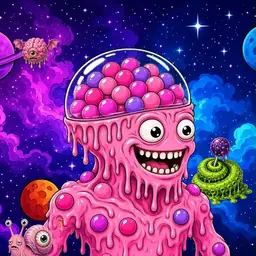 Oozlings #4767, Gumball Brain · Void Nebula