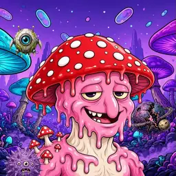 Oozlings #4770, Mushroom Head · Fungus Forest