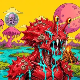 Oozlings #4779, Crab · Turquoise Swamp