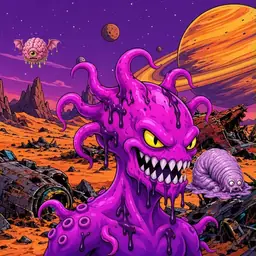 Oozlings #479, Squid · Ship Junkyard