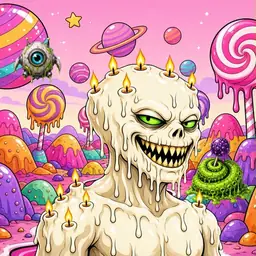 Oozlings #4791, Candle Wax · Candy Planet