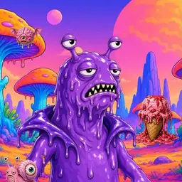Oozlings #4800, Slug · Mushroom Desert