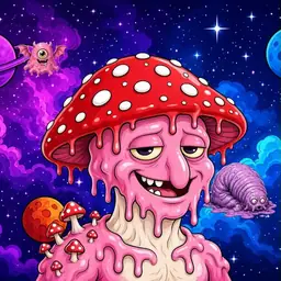 Oozlings #4811, Mushroom Head · Void Nebula