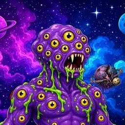 Oozlings #4815, Eyeball Cluster · Void Nebula