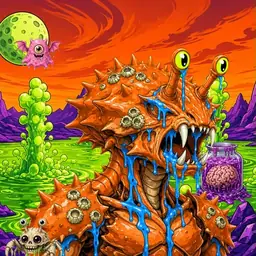 Oozlings #4823, Mutated Crab · Acid Lake