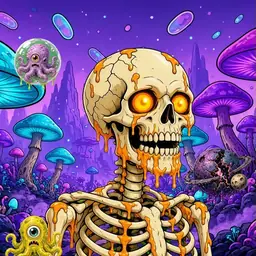 Oozlings #4824, Skull · Fungus Forest