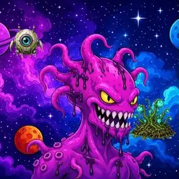 Oozlings #4829, Squid · Void Nebula
