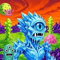 Oozlings #483, Ice Cyclops · Acid Lake
