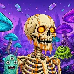 Oozlings #4839, Skull · Fungus Forest