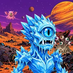 Oozlings #4842, Ice Cyclops · Ship Junkyard