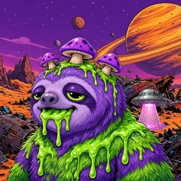 Oozlings #4843, Slime Sloth · Ship Junkyard