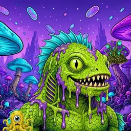 Oozlings #4882, Swamp Fish · Fungus Forest