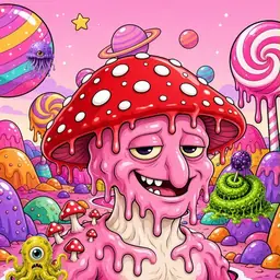 Oozlings #4883, Mushroom Head · Candy Planet