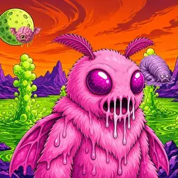 Oozlings #4885, Mutant Moth · Acid Lake