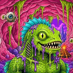 Oozlings #4892, Swamp Fish · Flesh Cave