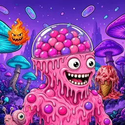 Oozlings #4903, Gumball Brain · Fungus Forest