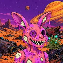 Oozlings #4905, Mutated Zombie Bunny · Ship Junkyard