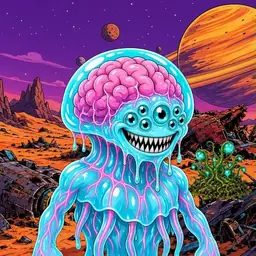 Oozlings #4912, Jellyfish Brain · Ship Junkyard
