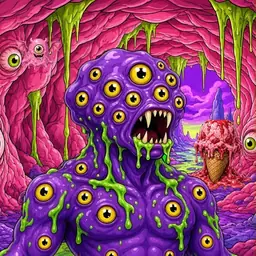 Oozlings #4923, Eyeball Cluster · Flesh Cave
