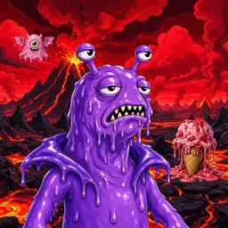Oozlings #4927, Slug · Lava Fields