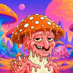 Oozlings #4935, Mutated Mushroom Head · Mushroom Desert