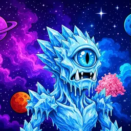 Oozlings #4936, Ice Cyclops · Void Nebula