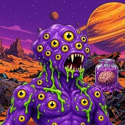 Oozlings #4939, Eyeball Cluster · Ship Junkyard