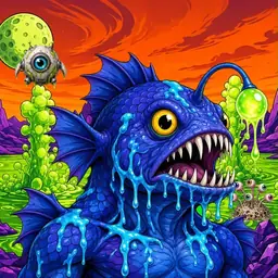 Oozlings #4945, Anglerfish · Acid Lake