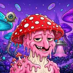 Oozlings #4946, Mushroom Head · Fungus Forest
