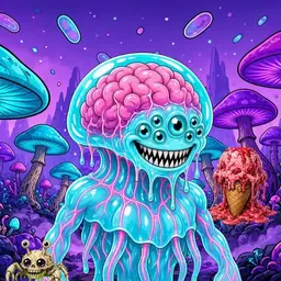 Oozlings #496, Jellyfish Brain · Fungus Forest