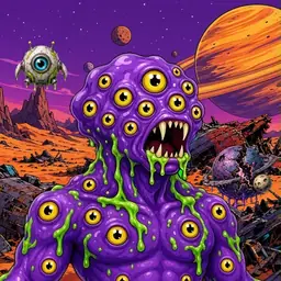 Oozlings #4961, Eyeball Cluster · Ship Junkyard