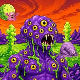Oozlings #4962, Eyeball Cluster · Acid Lake