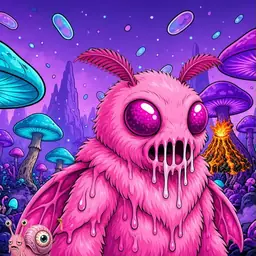 Oozlings #4981, Mutant Moth · Fungus Forest