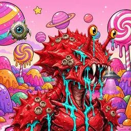 Oozlings #4982, Crab · Candy Planet