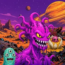 Oozlings #4992, Squid · Ship Junkyard