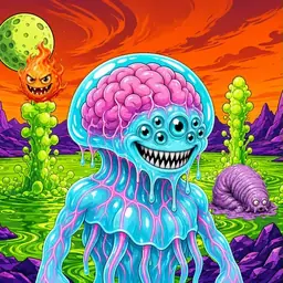 Oozlings #4994, Jellyfish Brain · Acid Lake