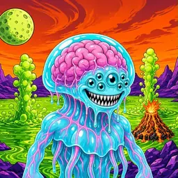 Oozlings #4999, Jellyfish Brain · Acid Lake