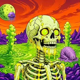Oozlings #5000, Mutated Skull · Acid Lake