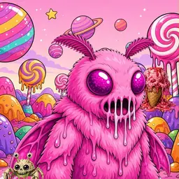 Oozlings #5001, Mutant Moth · Candy Planet