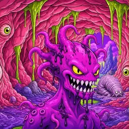 Oozlings #5010, Squid · Flesh Cave