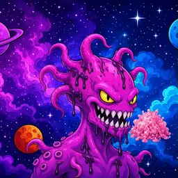 Oozlings #5043, Squid · Void Nebula