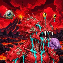 Oozlings #5048, Crab · Lava Fields