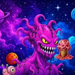 Oozlings #5052, Squid · Void Nebula