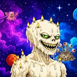Oozlings #5053, Candle Wax · Void Nebula