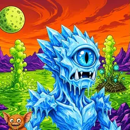 Oozlings #5054, Ice Cyclops · Acid Lake