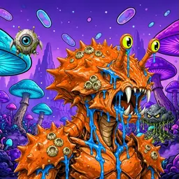 Oozlings #5094, Mutated Crab · Fungus Forest