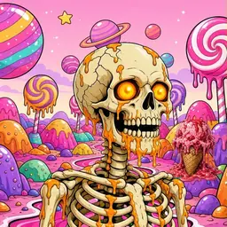 Oozlings #5095, Skull · Candy Planet